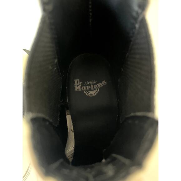 Dr. Martens 2976 Chelsea Platform Boots White Smooth Leather 1.5″ Platform EU 39 - Picture 3 of 9